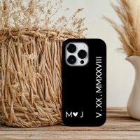 Boîtiers iPhone avec chiffres romains assortis pou