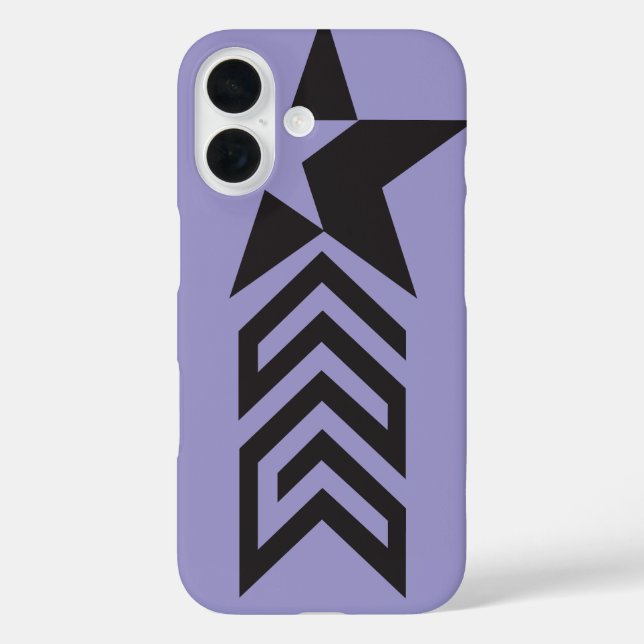 Coques Case-Mate iPhone Bold Black Geometric Star (Verso)