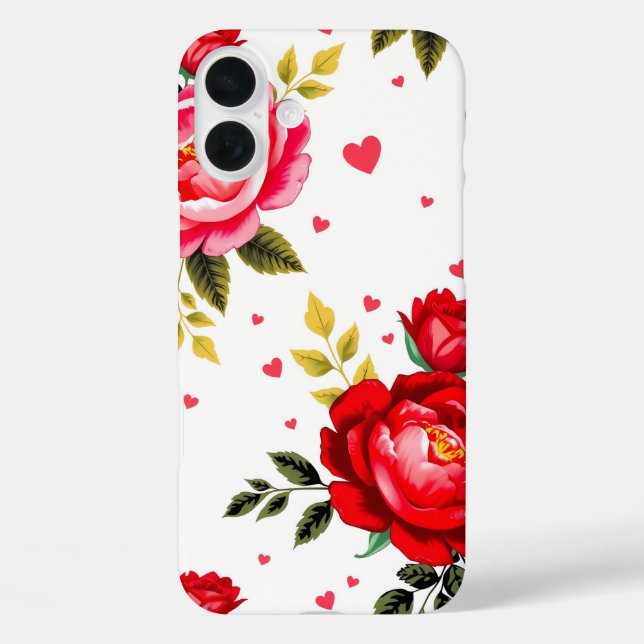 Coques Case-Mate iPhone Bold Roses and Hearts Case (Verso)