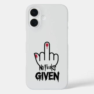 Coques iPhone 16 Bold Statement Art - Middle Finger Design