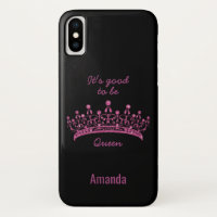 Bon d'être Queen Pink Parties scintillant Crown iP