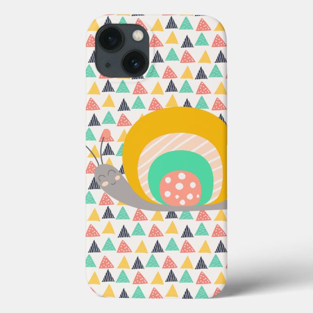 Coques Case-Mate iPhone Bon escargot sur les triangles (Verso)
