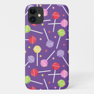 Case-Mate iPhone Case Bonbons Colorés Pastel Retro Lollipops Violet