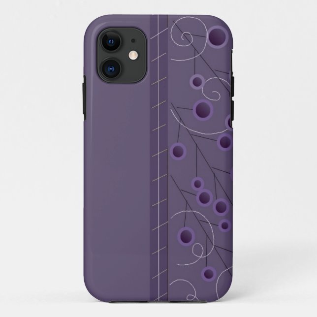 Coques Case-Mate iPhone Bonheur Floral Violet (Dos)