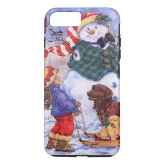 Etui iPhone Case-Mate Bonhomme de neige fait sur commande de Noël de
