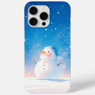 Coque iPhone 15 Pro Max Bonhomme de neige joyeux