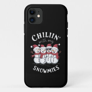 Case-Mate iPhone Case Bonhomme de neige Noël Chillin Avec Mes Cadeaux Sn