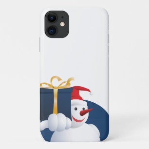 Case-Mate iPhone Case Bonhomme de neige remet un cadeau...