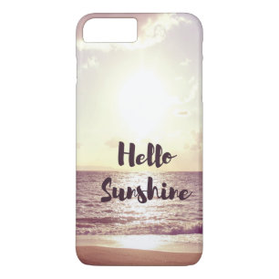 Coque Case-Mate Pour iPhone "Bonjour citation de photo de soleil"