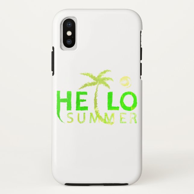 Coques Case-Mate iPhone Bonjour été (Dos)