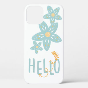 Case-Mate iPhone Case Bonjour Floral Boho Bleu Jaune Moderne Cute