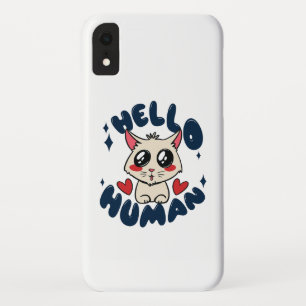 Case-Mate iPhone Case Bonjour humain Chat Mignon