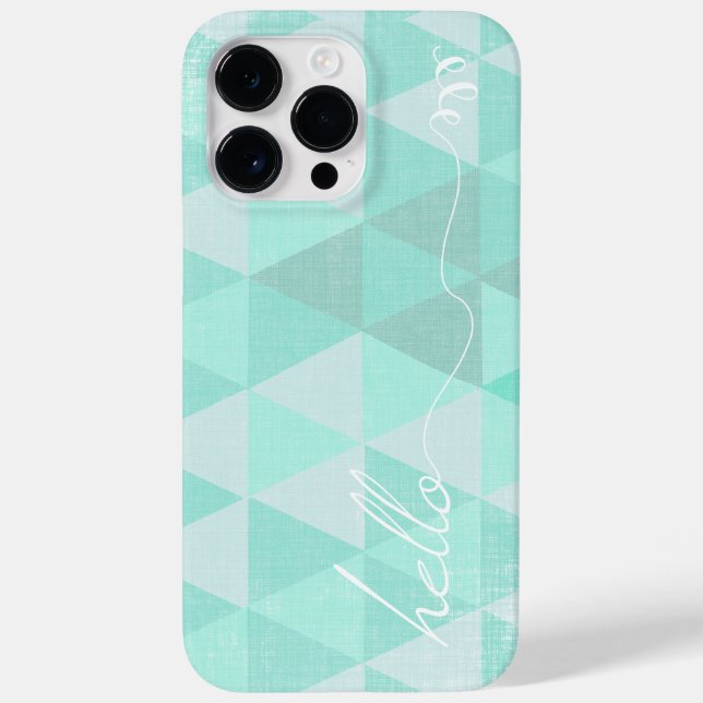 Coques Case-Mate iPhone Bonjour Triangle géométrique Art moderne Abstrait (Verso)
