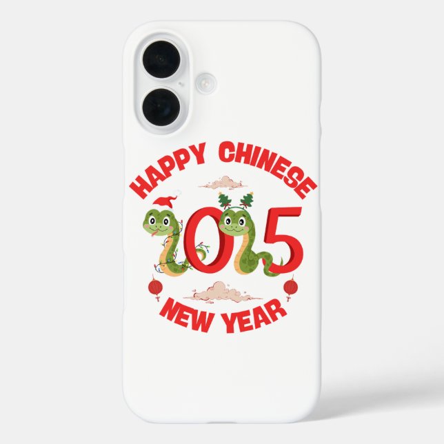 Coques Case-Mate iPhone Bonne Année Chinoise 2025 Année Du Serpent (Verso)