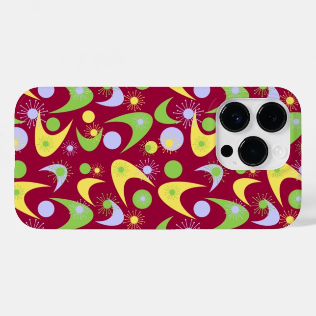 Coques Case-Mate iPhone Boomerangs rétro (Verso (horizontal))