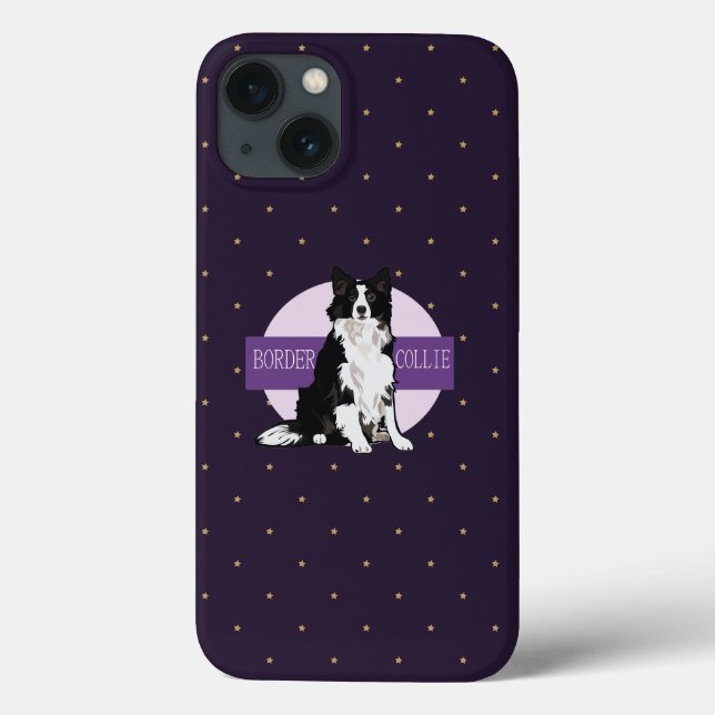 Coques Case-Mate iPhone Bordure Collie (Verso)