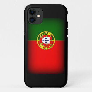 Coques Pour iPhone Bordure noire du drapeau du Portugal