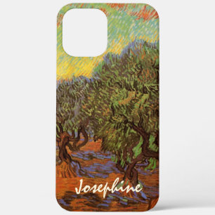 Coques Pour iPhone Bosquet d'oliviers, ciel orange de Vincent van Gog