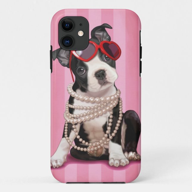 Coques Case-Mate iPhone Boston Terrier (Dos)