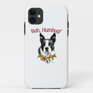 Coque iPhone 11 Boston Terrier Bah Humbug