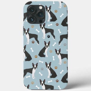 Case-Mate iPhone Case Boston Terrier Bones and Paws