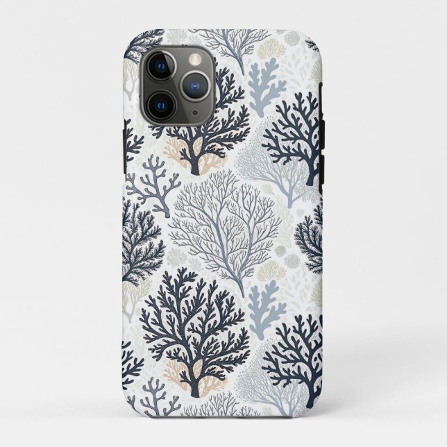 Coques Case-Mate iPhone Botanical Coral Ocean Vibes (Dos)