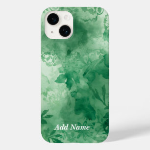 Coque Pour iPhone 14 Botanique Arabesque - Aquarelle verte