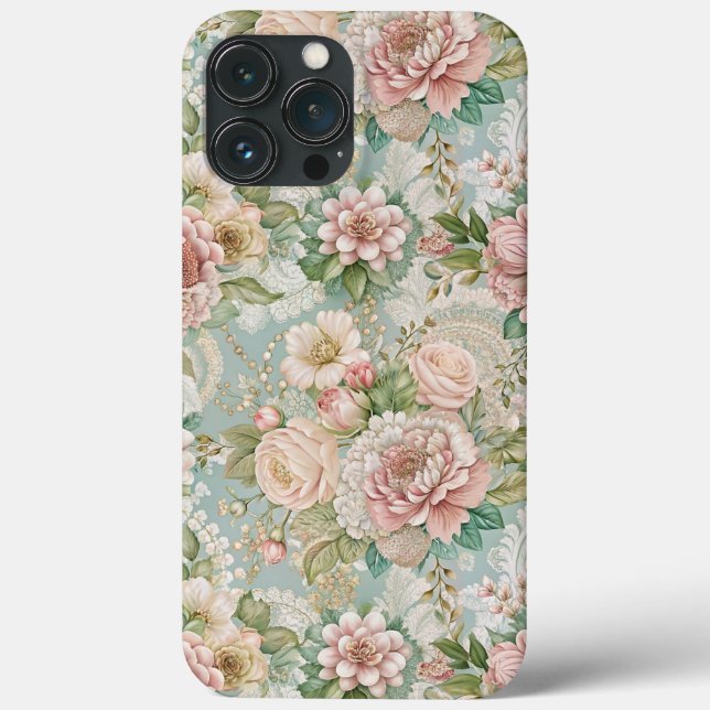 Coques Case-Mate iPhone Botanique Rétro, Féminin (Verso)