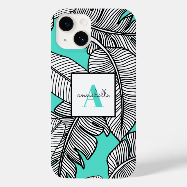 Coques Case-Mate iPhone Botanique tropicale Feuille (Verso)