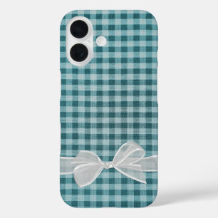 Coques iPhone 16 Botte transparente blanche sur En vichy