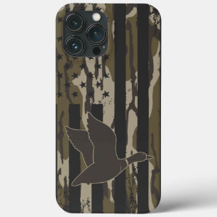 Case-Mate iPhone Case Bottomland Camo Chasse au canard américain Drapeau