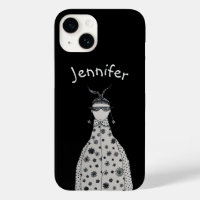 Boucles d'oreilles fleur mignonnes Coque-coque iph