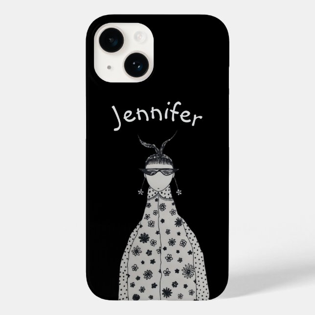 Coques Case-Mate iPhone Boucles d'oreilles fleur mignonnes Coque-coque iph (Verso)