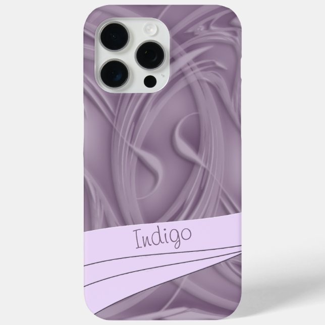 Coques Case-Mate iPhone Boucles sur les oeuvres violettes (Verso)