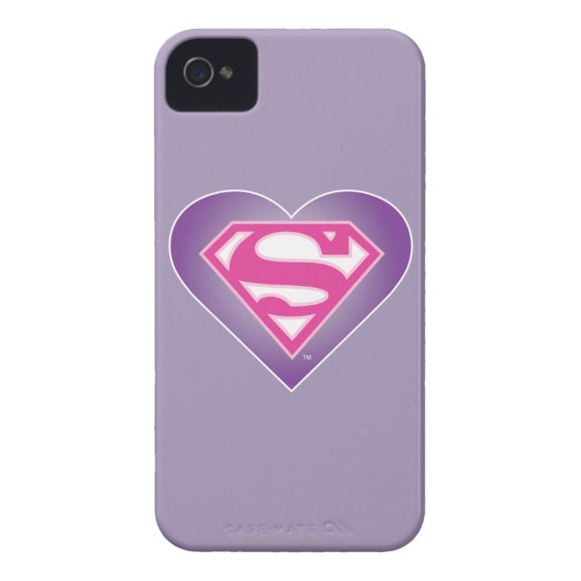 Coques Case-Mate iPhone Bouclier du coeur pourpre (Dos)