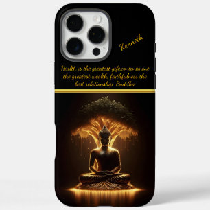 Coques iPhone 16 Pro Max Bouddha brille sous l'arbre sacré