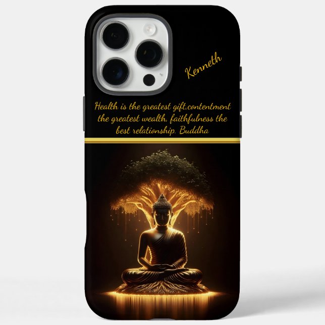 Coques Case-Mate iPhone Bouddha brille sous l'arbre sacré (Verso)