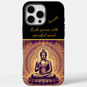 Coques iPhone 16 Pro Max Bouddha dans un paisible jardin de lotus