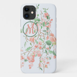 Case-Mate iPhone Case Bougainvilliers roses Floral Monogramme Aquarelle