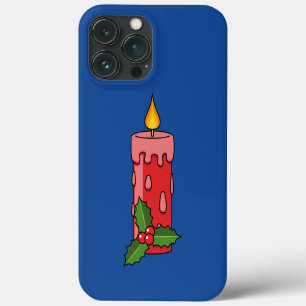 Case-Mate iPhone Case Bougie de Pilier Rouge de Noël avec Holly