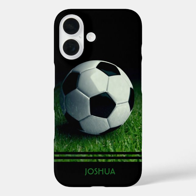 Coques Case-Mate iPhone Boule de football Nom personnalisé Football (Verso)