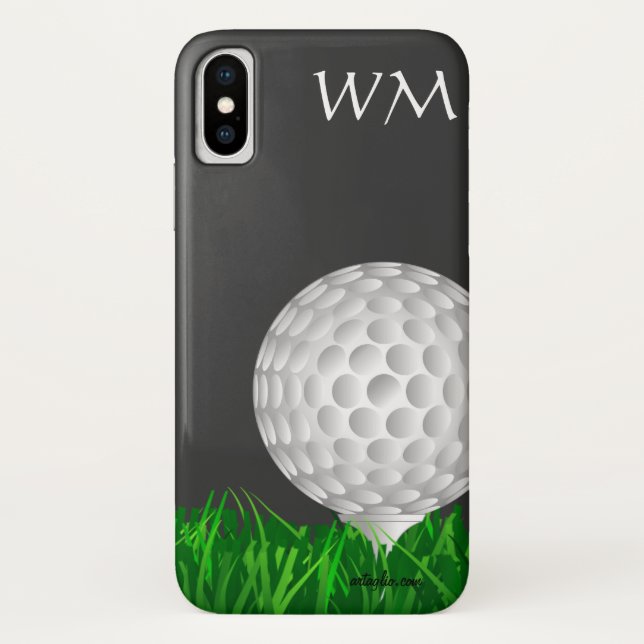Coques Case-Mate iPhone Boule de golf, personnalisée, golf (Dos)