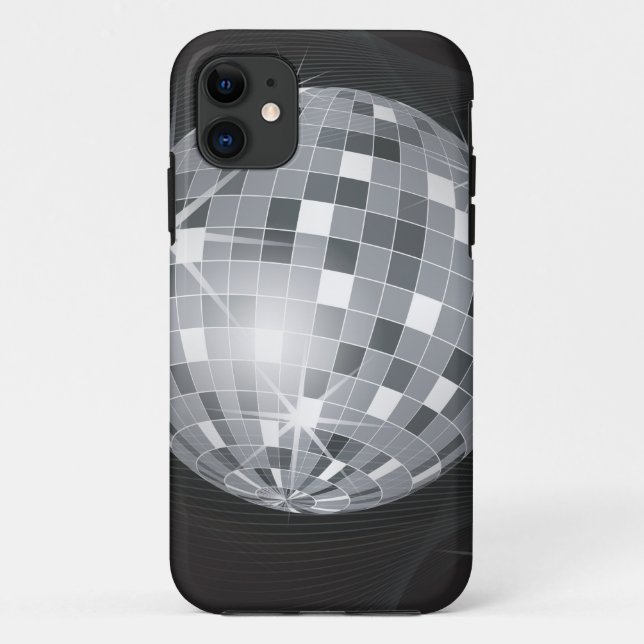 Coques Case-Mate iPhone boule disco argent (Dos)