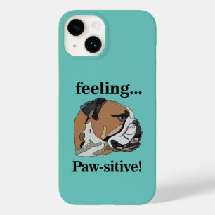 Coque Pour iPhone 14 Bouledogue anglais Sentiment Pattesitif Amoureux d