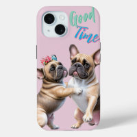 Bouledogue français amoureux Saint-Valentin