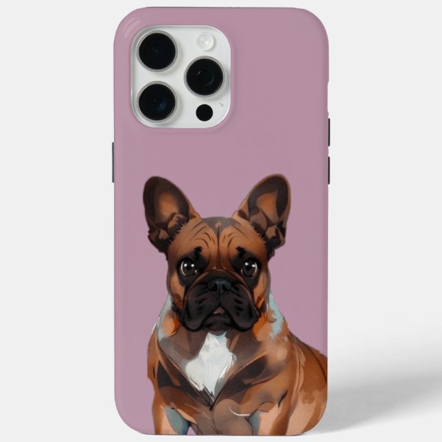 Coques Case-Mate iPhone Bouledogue français Cartoon French Bulldog (Verso)
