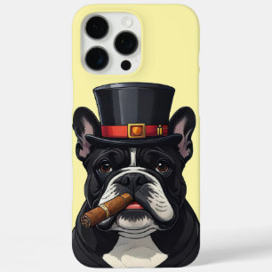 Coques iPhone 16 Pro Max Bouledogue français French Bulldog cigare