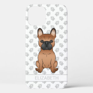 Case-Mate iPhone Case Bouledogue français rouge / Frenchie dessin animé 