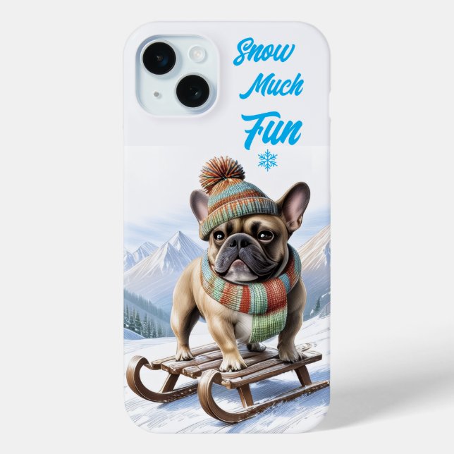 Coques Case-Mate iPhone Bouledogue français traîneau  French Bulldog (Verso)