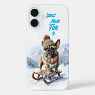 Coques iPhone 16 Bouledogue français traîneau French Bulldog